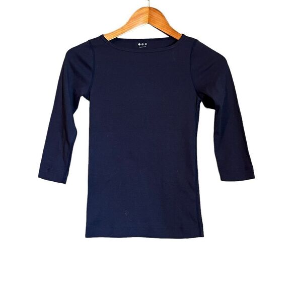 3 for $30! Three dots navy 3/4 sleeve tee - Picture 1 of 6